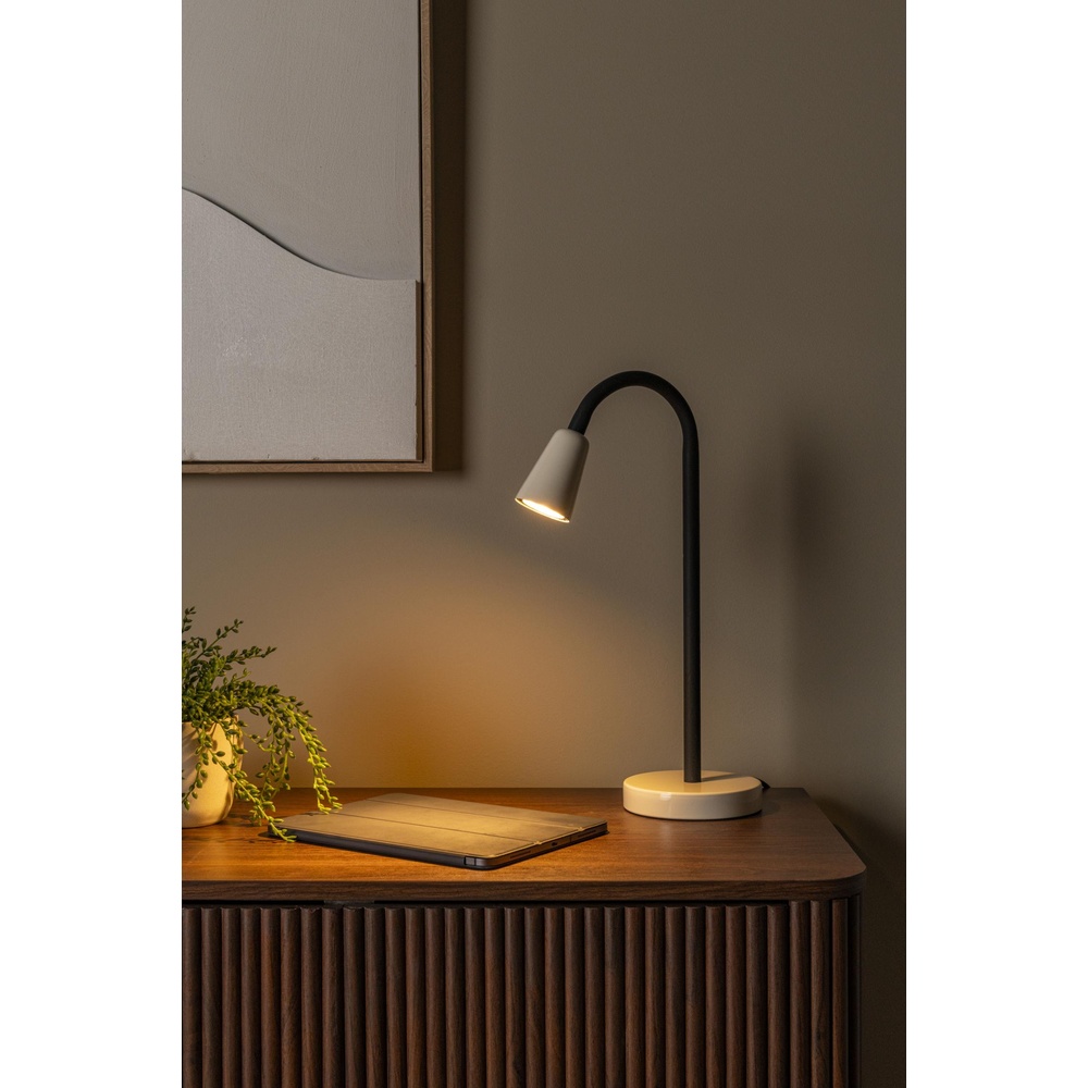 Lucide BureaulampjeJasper zand bruin - 65506/01/38
